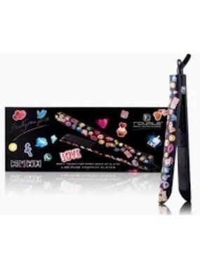 Royale Genius Heating Element 1.25" Ceramic Flat Iron Emoji Design Cool Tip